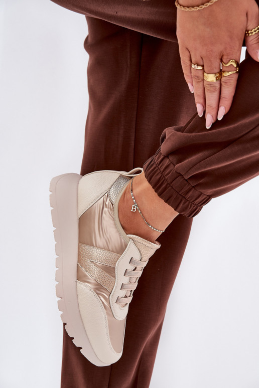 sportiniai bateliai Moteriškas su platforma Vinceza 58510 aukso spalvos