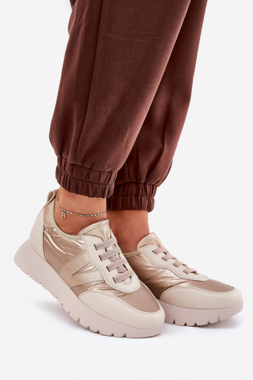 sportiniai bateliai Moteriškas su platforma Vinceza 58510 aukso spalvos