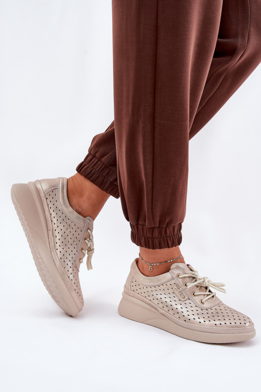 Moteriški odiniai sportbačiai Sportinio stiliaus batai aukso spalvos Brumia