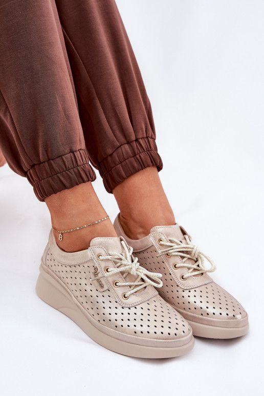 Moteriški odiniai sportbačiai Sportinio stiliaus batai aukso spalvos Brumia