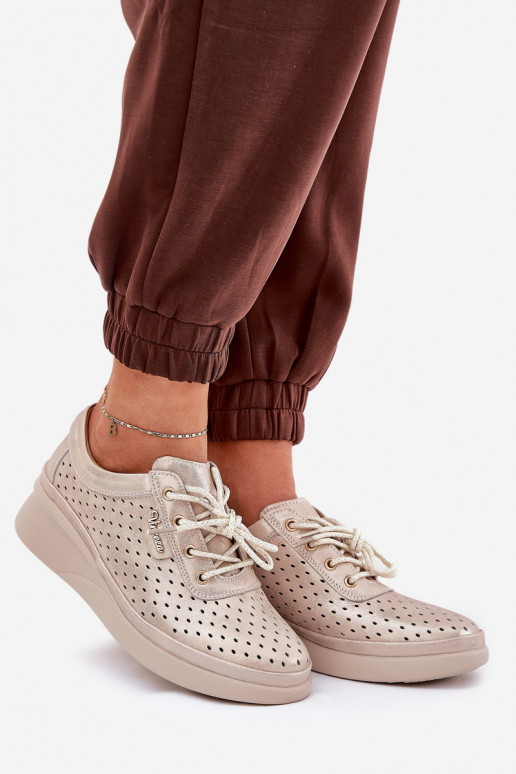 Moteriški odiniai sportbačiai Sportinio stiliaus batai aukso spalvos Brumia