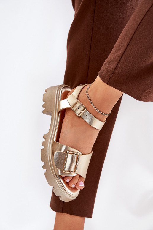 Eko Moteriškos basutės Moteriškas su sagtimis aukso spalvos Gofielle