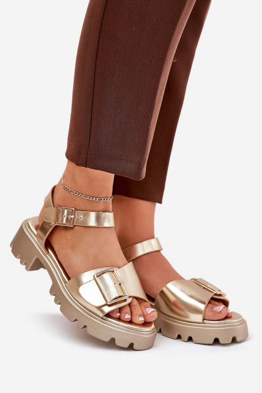 Eko Moteriškos basutės Moteriškas su sagtimis aukso spalvos Gofielle