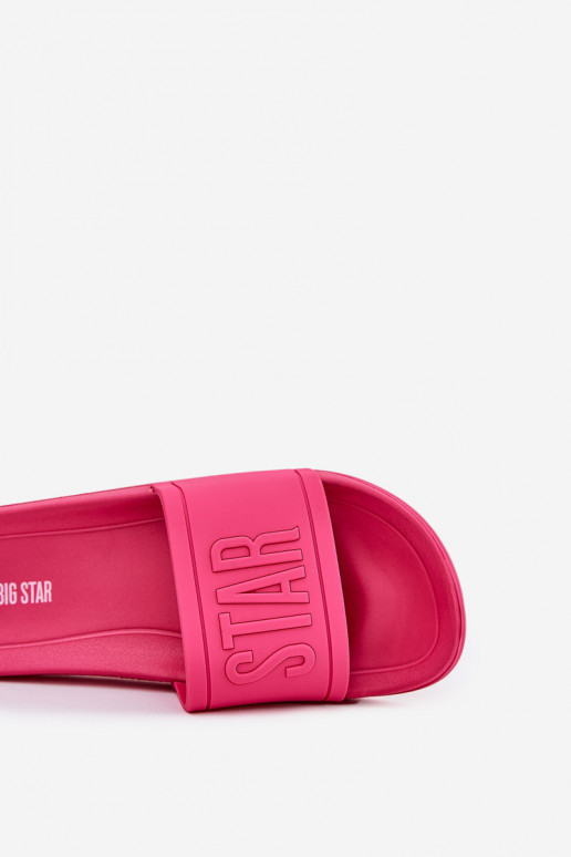 Moteriškos šlepetės Big Star NN274A668 rožinės spalvos Moteriškos šlepetės Big Star NN274A668 rožinės spalvos