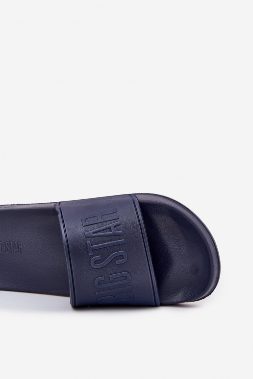 Lengvos putplasčio šlepetės Vyriški Big Star MM174323 tamsiai mėlynos spalvos