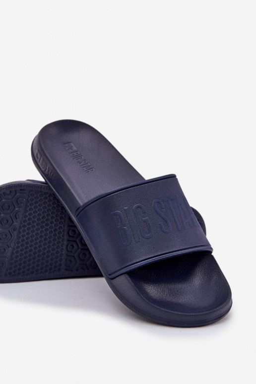 Lengvos putplasčio šlepetės Vyriški Big Star MM174323 tamsiai mėlynos spalvos