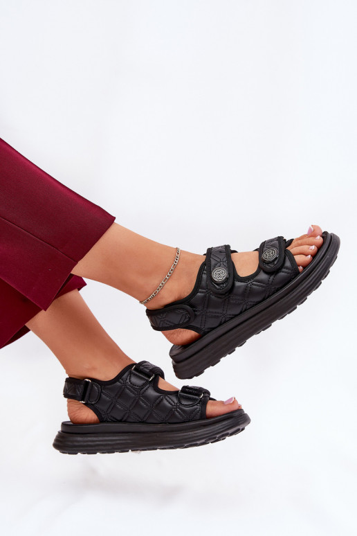 Moteriškos basutės Su puošniaisi Detalami su lipniais užsegimais juodos spalvos Zoliner Moteriškos basutės Su puošniaisi Detalami su lipniais užsegimais juodos spalvos Zoliner