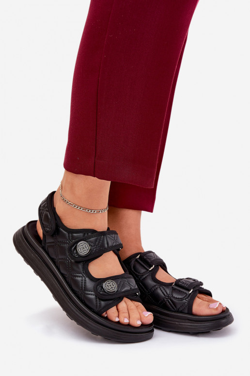 Moteriškos basutės Su puošniaisi Detalami su lipniais užsegimais juodos spalvos Zoliner Moteriškos basutės Su puošniaisi Detalami su lipniais užsegimais juodos spalvos Zoliner