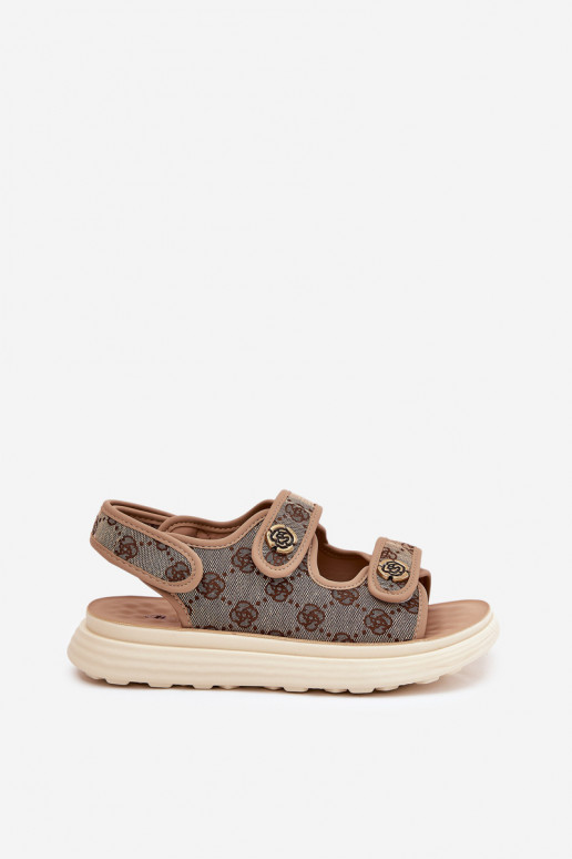 Moteriškas Raštuotas  basutės Ze aukso spalvosmi Detalami chaki spalvos Pefese Moteriškas Raštuotas  basutės Ze aukso spalvosmi Detalami chaki spalvos Pefese