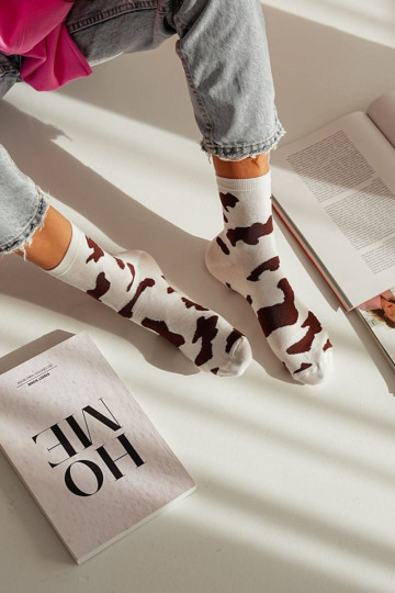 Kojinės Moteriškas IN Łaty rudos spalvos