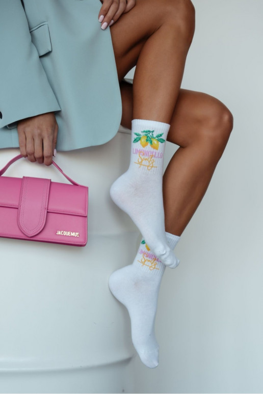 Kojinės Moteriškas LIMONCELLO baltos spalvos Kojinės Moteriškas LIMONCELLO baltos spalvos