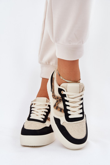 sportiniai bateliai Moteriškas su platforma su leopardo kailio raštais juodos spalvos Lorori