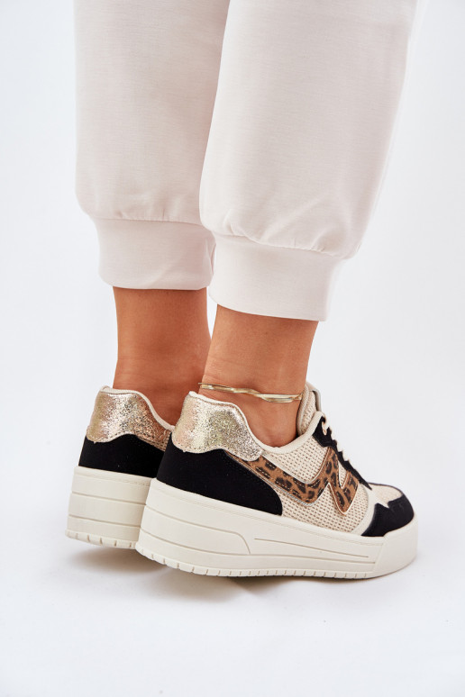 sportiniai bateliai Moteriškas su platforma su leopardo kailio raštais juodos spalvos Lorori