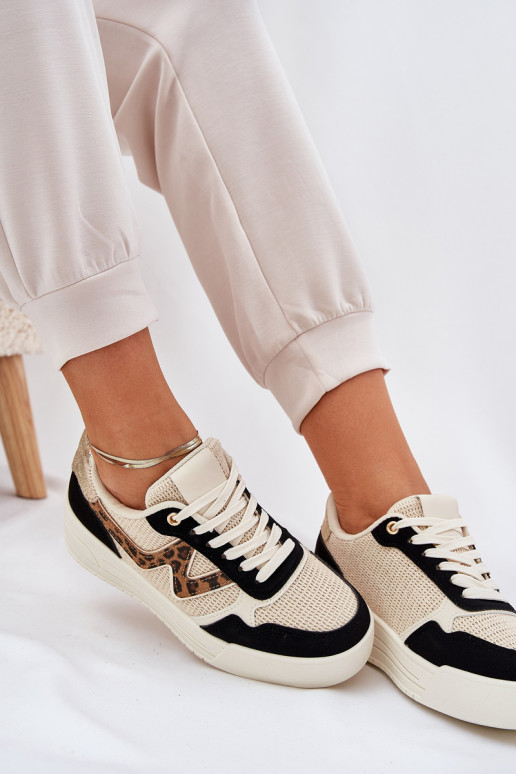 sportiniai bateliai Moteriškas su platforma su leopardo kailio raštais juodos spalvos Lorori