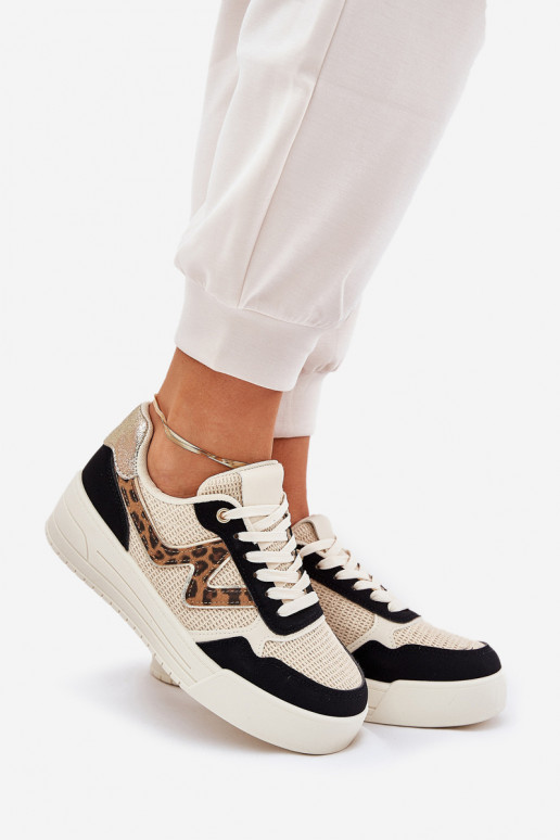 sportiniai bateliai Moteriškas su platforma su leopardo kailio raštais juodos spalvos Lorori