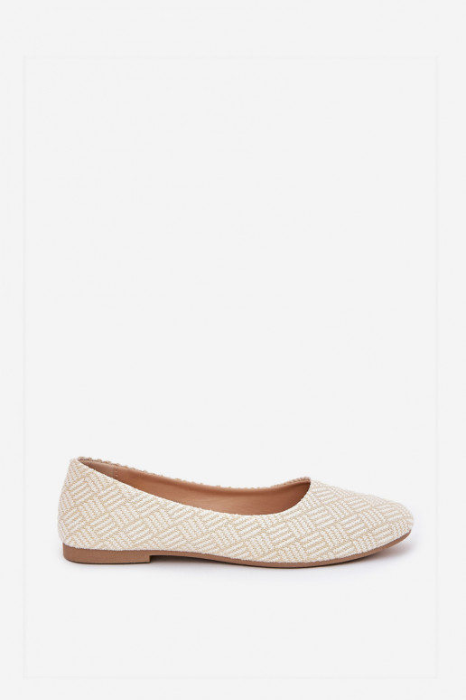 Balerinos Moteriškas butas su blizgesiu aukso spalvos Tatorelis