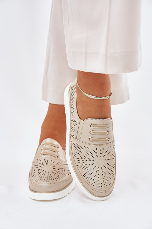 batai Moteriškas Įsispiriamo modelio su aužūro elementais aukso spalvos Azethia