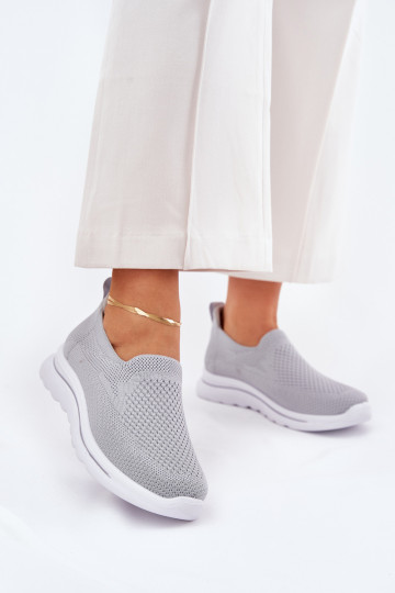 Moteriškas Sportbačiai  Įsispiriamo modelio pilkos spalvos Adiora 2