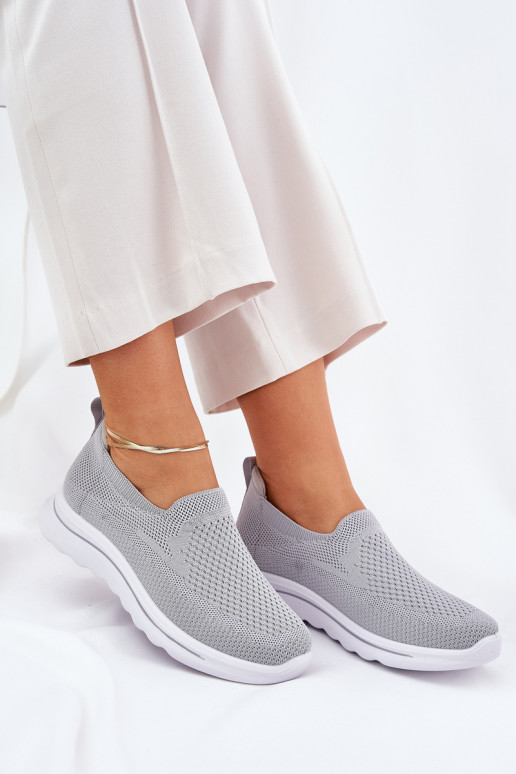 Moteriškas Sportbačiai  Įsispiriamo modelio pilkos spalvos Adiora