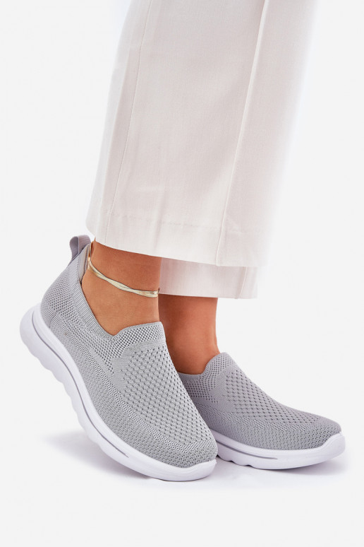 Moteriškas Sportbačiai  Įsispiriamo modelio pilkos spalvos Adiora