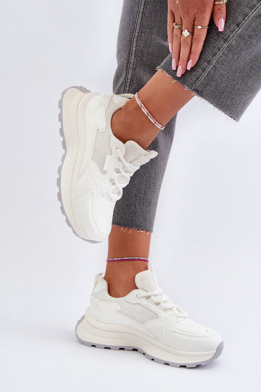 Sneakers modelio batai Moteriškas HI-POLY SYSTEM Big Star NN274A107 baltos spalvos