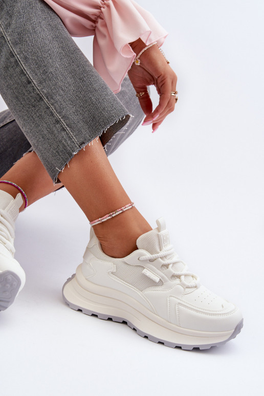 Sneakers modelio batai Moteriškas HI-POLY SYSTEM Big Star NN274A107 baltos spalvos