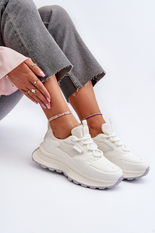 Sneakers modelio batai Moteriškas HI-POLY SYSTEM Big Star NN274A107 baltos spalvos