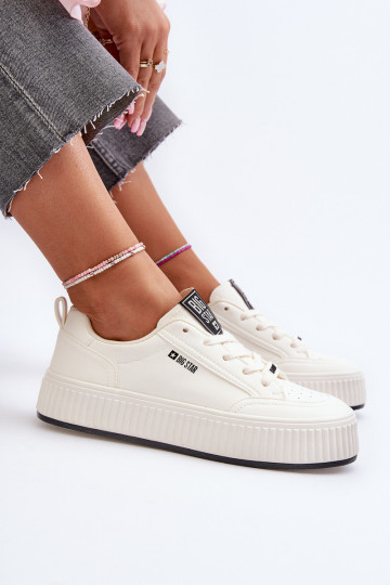 Sneakers modelio batai Moteriškas su platforma Big Star NN274254 baltos spalvos 2