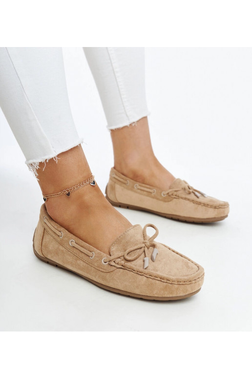 Rudos mokasinos su kaspinu Hayam