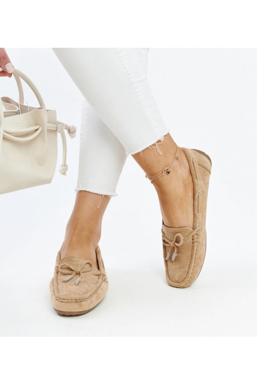 Rudos mokasinos su kaspinu Hayam